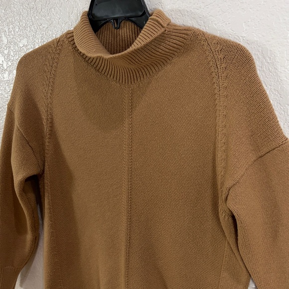 MAEVE by Anthropologie ,Size S ,Cozy Tan Turtleneck Sweater - Picture 4 of 17